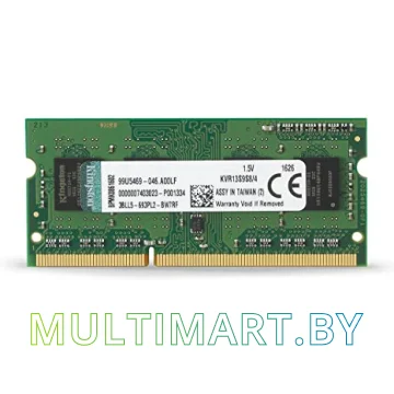 Оперативная память Kingston 4GB DDR3 SO-DIMM PC3-10600 KVR13S9S8/4